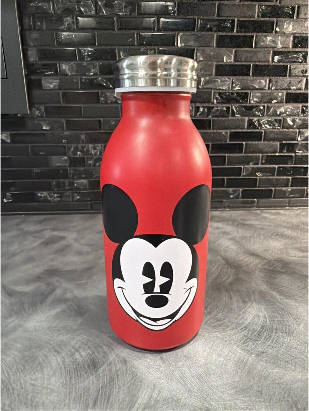 Disney Parks Mickey Classic Stainless Steel Water Bottle 6 1/2 Inch